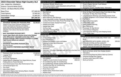 2023 Chevrolet Tahoe High Country
