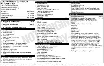 2019 GMC Canyon 4WD SLT