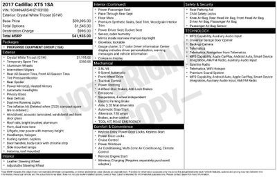 2017 Cadillac XT5 FWD