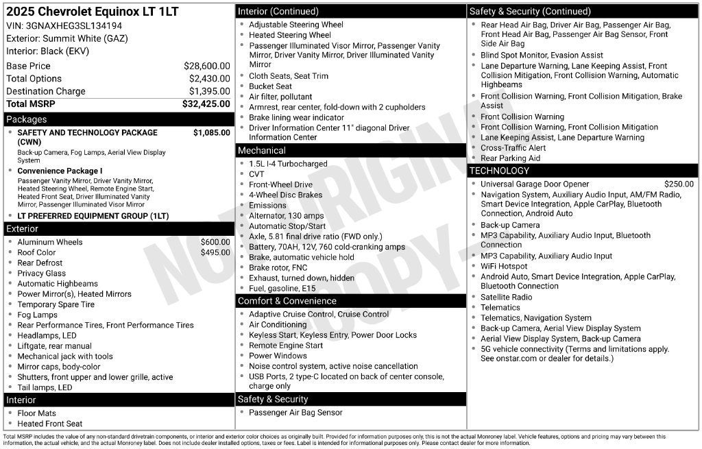 2025 Chevrolet Equinox LT