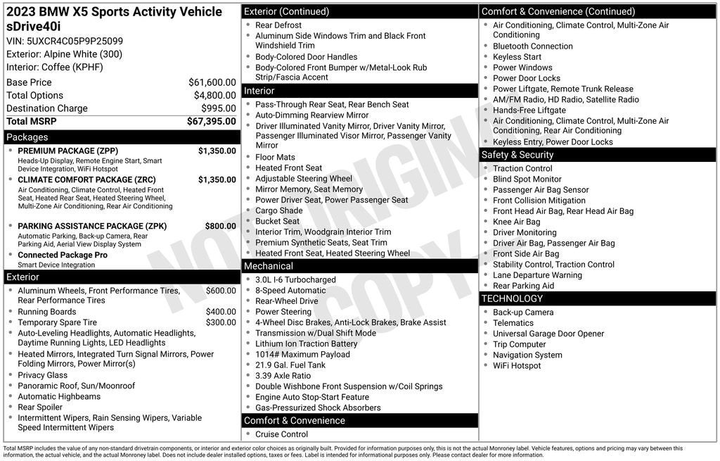 2023 BMW X5 sDrive40i