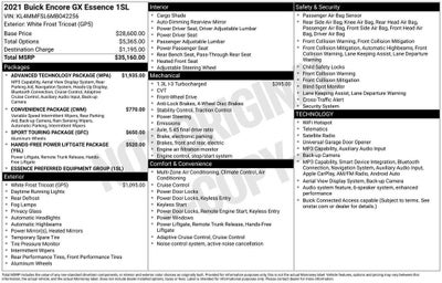 2021 Buick Encore GX Essence