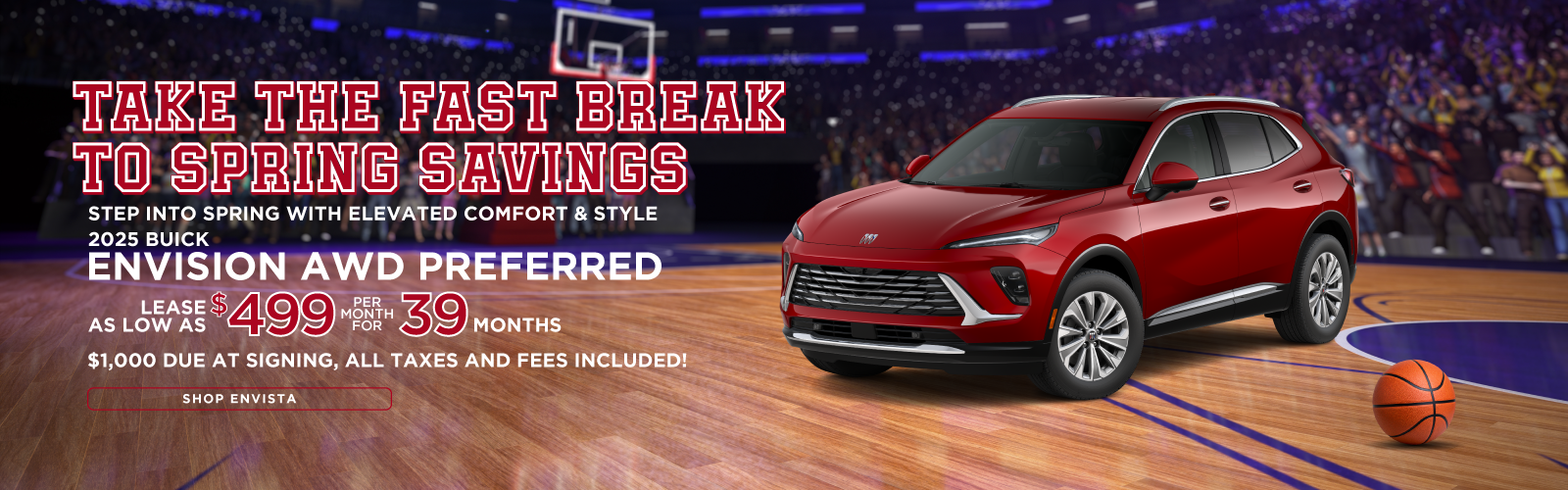 2025 Buick Envision AWD Preferred | $499/month for 39 months | $1,000 due at signing!