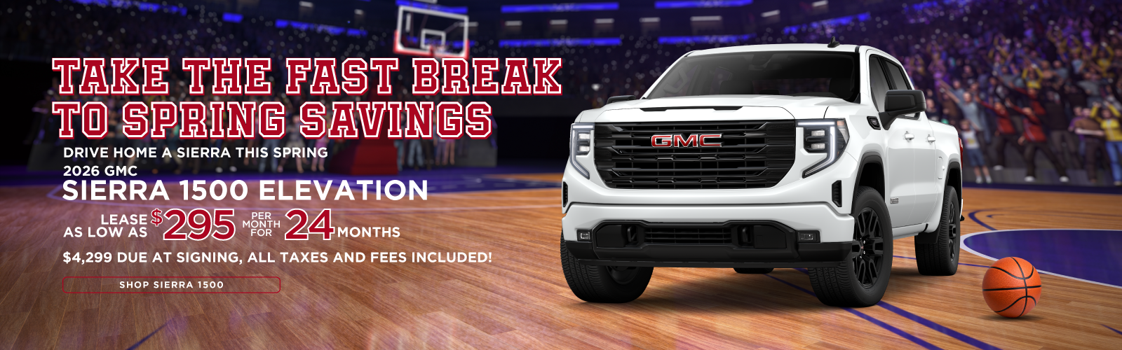 2026 GMC Sierra 1500 Elevation | $295/month for 24 months | $4,299 due at signing!