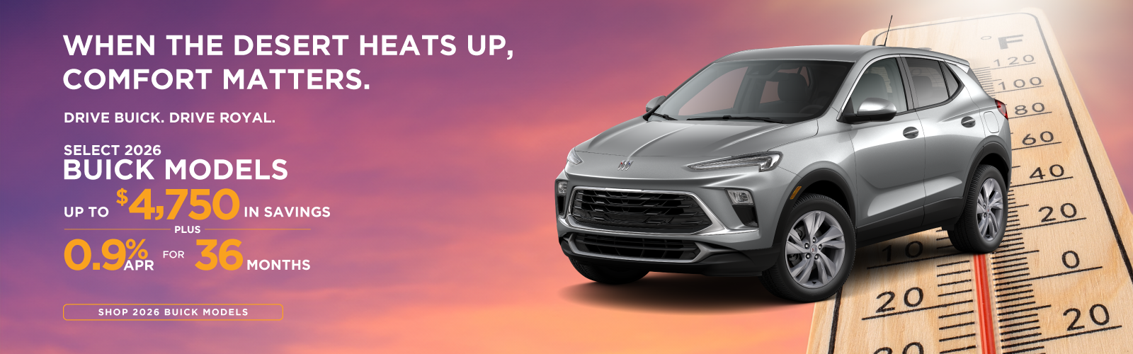 Select 2026 Buick Models – Save Up to $4,750 PLUS 0.9% APR for 36 Months