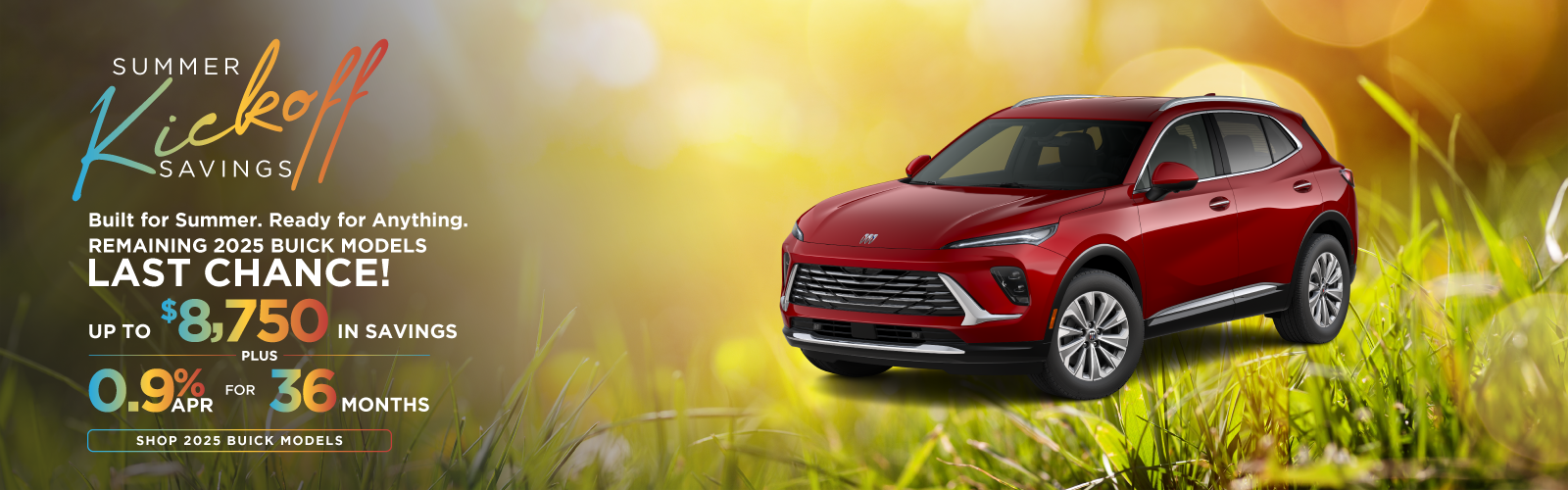 Last Chance on Remaining 2025 Buick Models – Save Up to $8,750 PLUS 0.9% financing for 36 months!